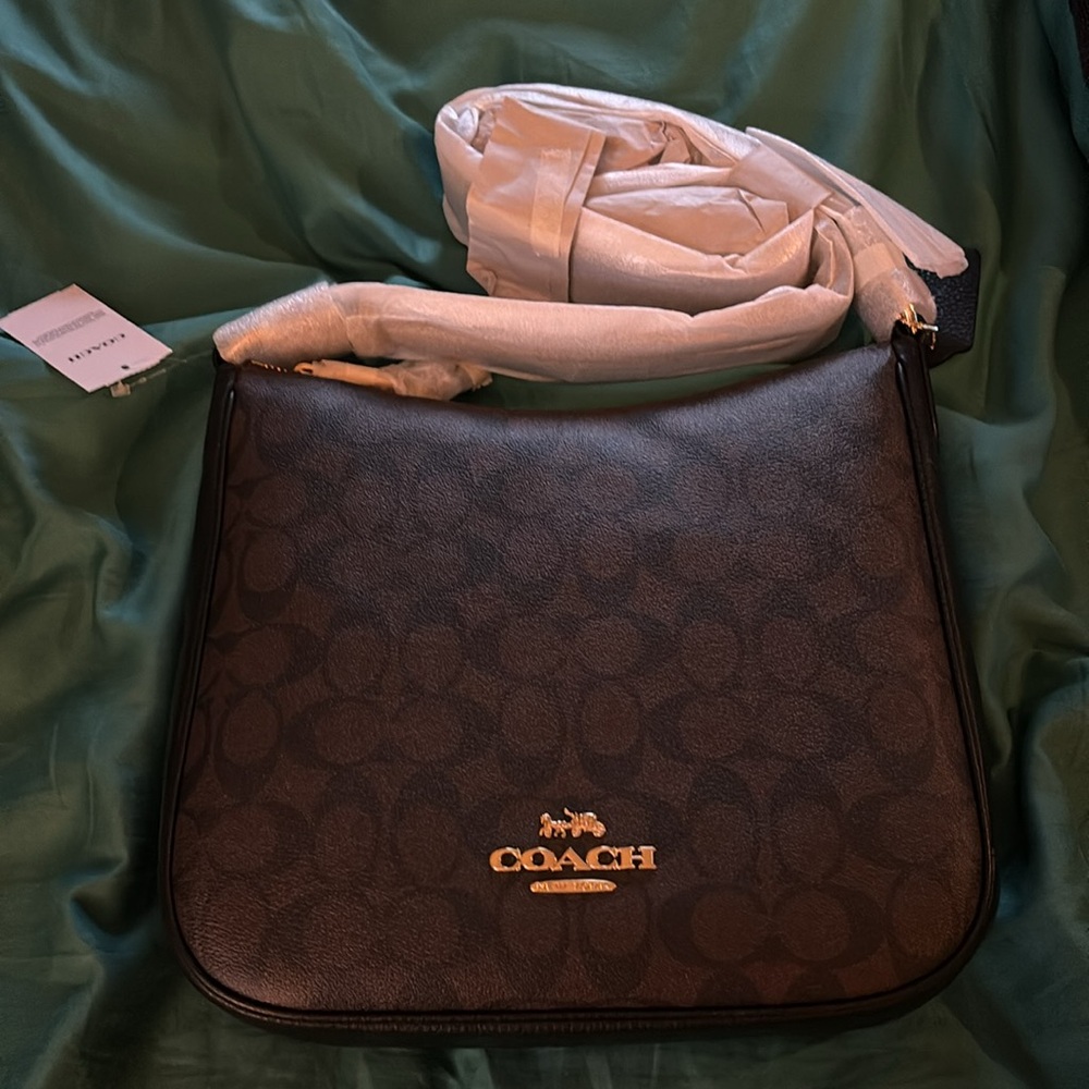 COACH Signature Ellie File Bag (BRAND NEW!)